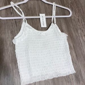 White PacSun crop top